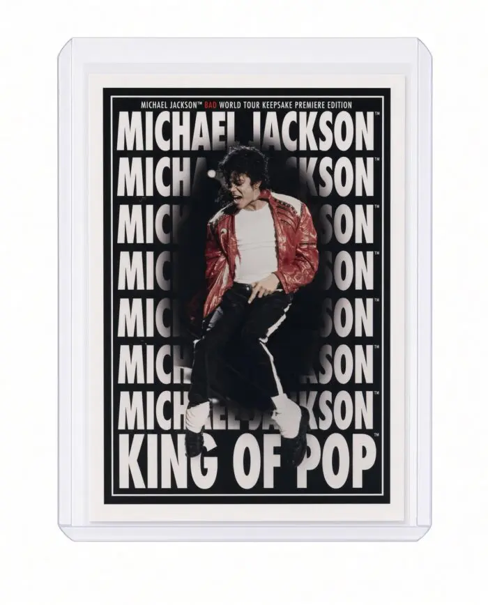 Michael Jackson BAD Tour Keepsake Trading Card #193 | Poster | White Foil