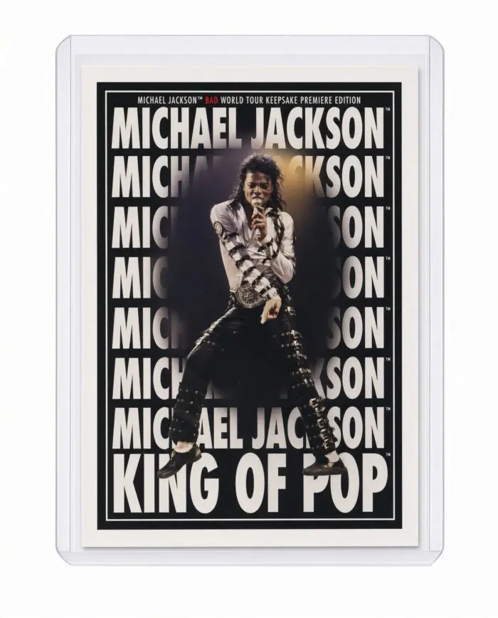 Michael Jackson BAD Tour Keepsake Trading Card #195 | Poster | White Foil