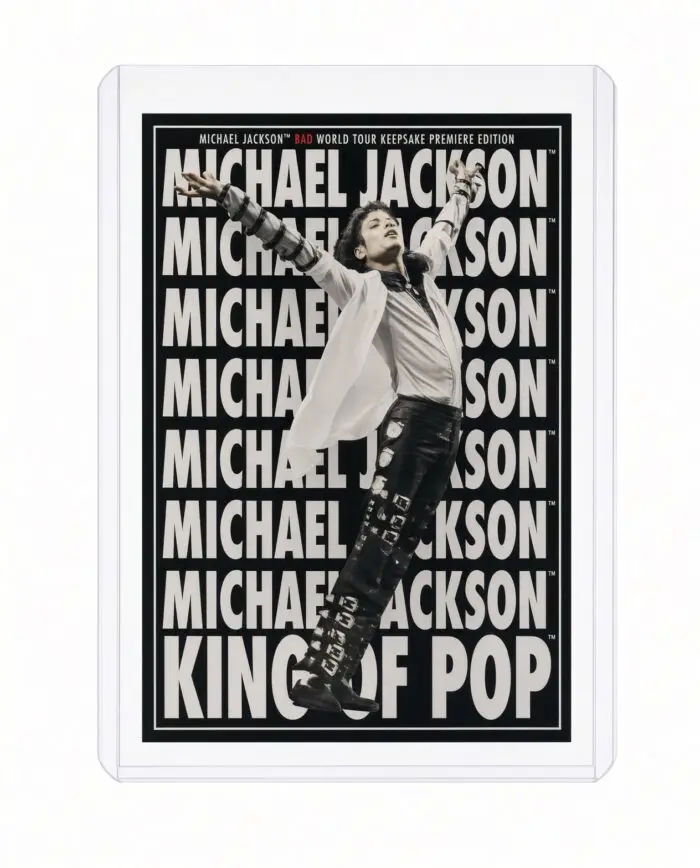 Michael Jackson BAD Tour Keepsake Trading Card #196 | Poster | White Foil