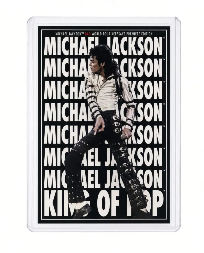 Michael Jackson BAD Tour Keepsake Trading Card #197 | Poster | White Foil