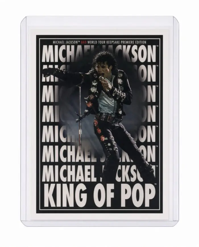 Michael Jackson BAD Tour Keepsake Trading Card #202 | Poster | White Foil