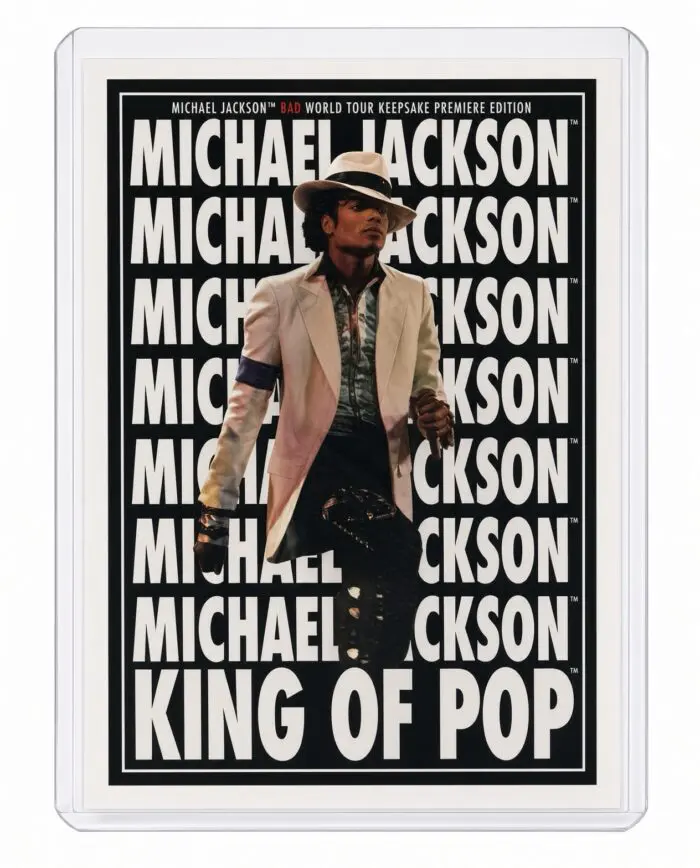 Michael Jackson BAD Tour Keepsake Trading Card #199 | Poster | White Foil