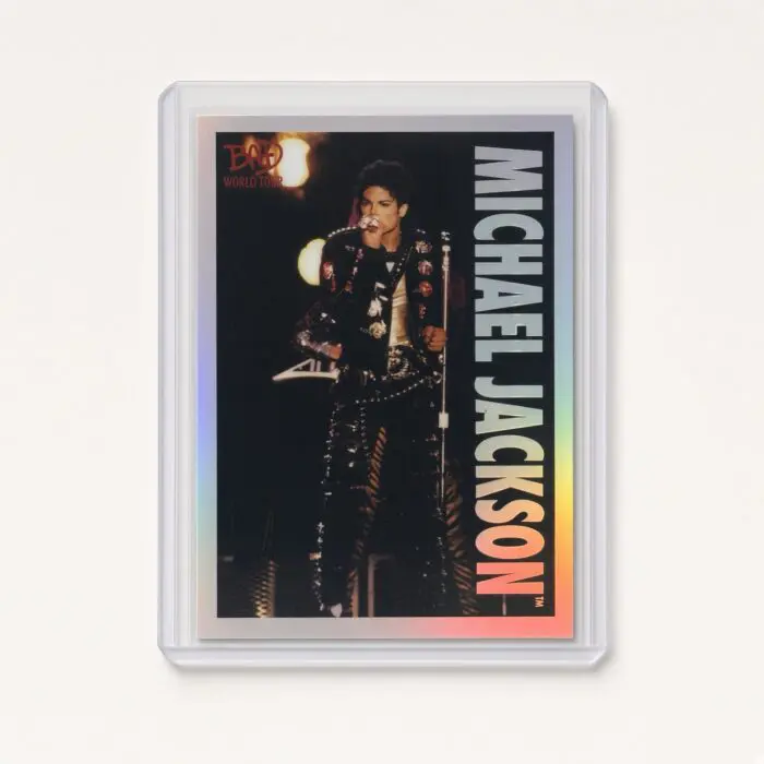 Michael Jackson BAD Tour Keepsake Trading Card #58 | Shortprint | Hologram Foil