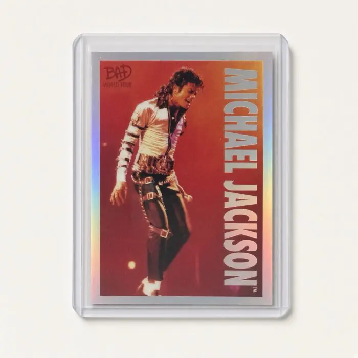 Michael Jackson BAD Tour Keepsake Trading Card #64 | Shortprint | Hologram Foil