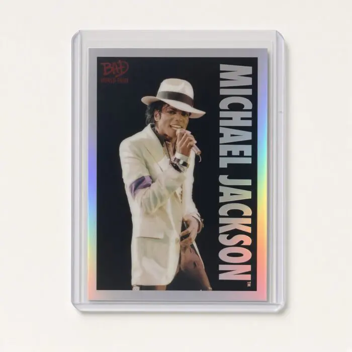 Michael Jackson BAD Tour Keepsake Trading Card #74 | Shortprint | Hologram Foil