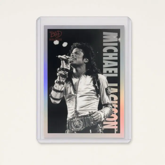 Michael Jackson BAD Tour Keepsake Trading Card #75 | Shortprint | Hologram Foil