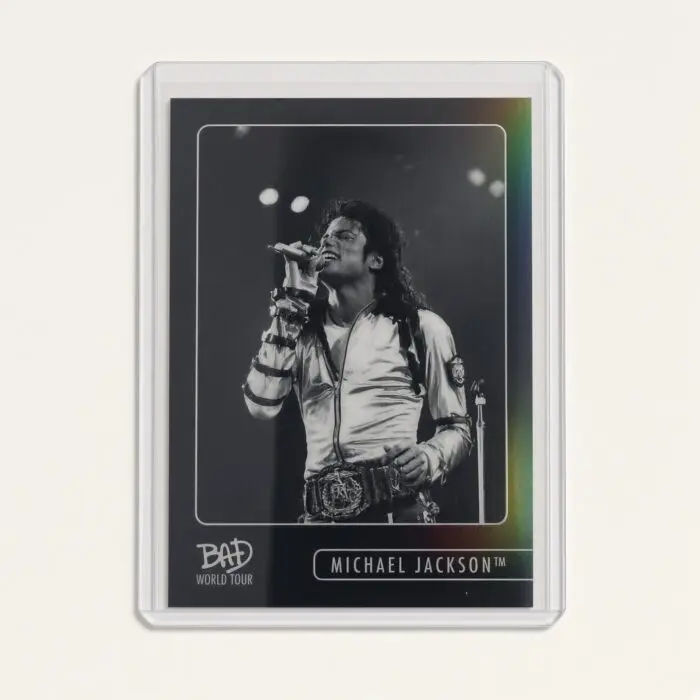 Michael Jackson BAD Tour Keepsake Trading Card #103 | Throwback | Hologram