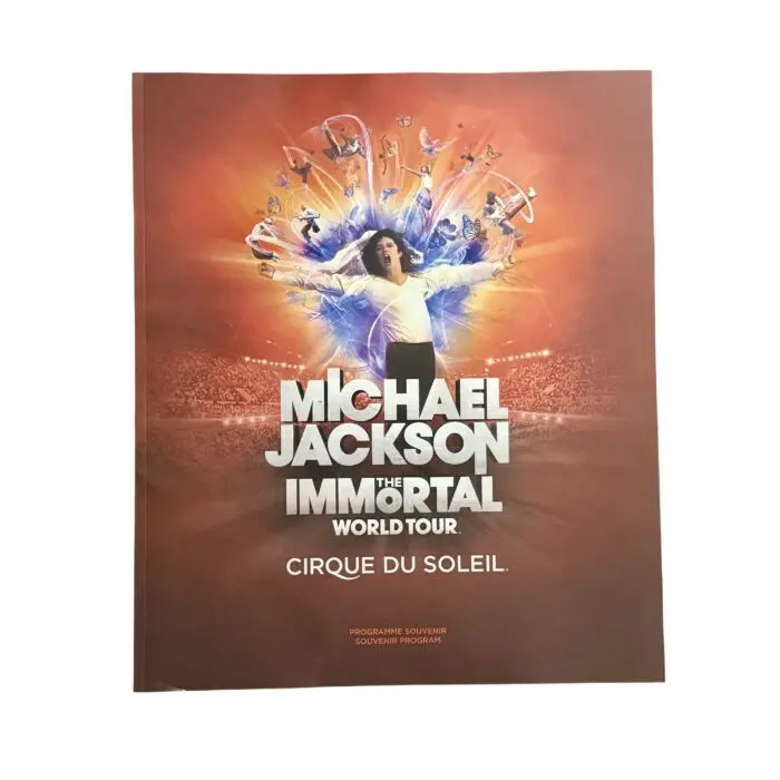 Michael Jackson THE IMMORTAL World Tour Original 2001 Cirque du Soleil Tour Book