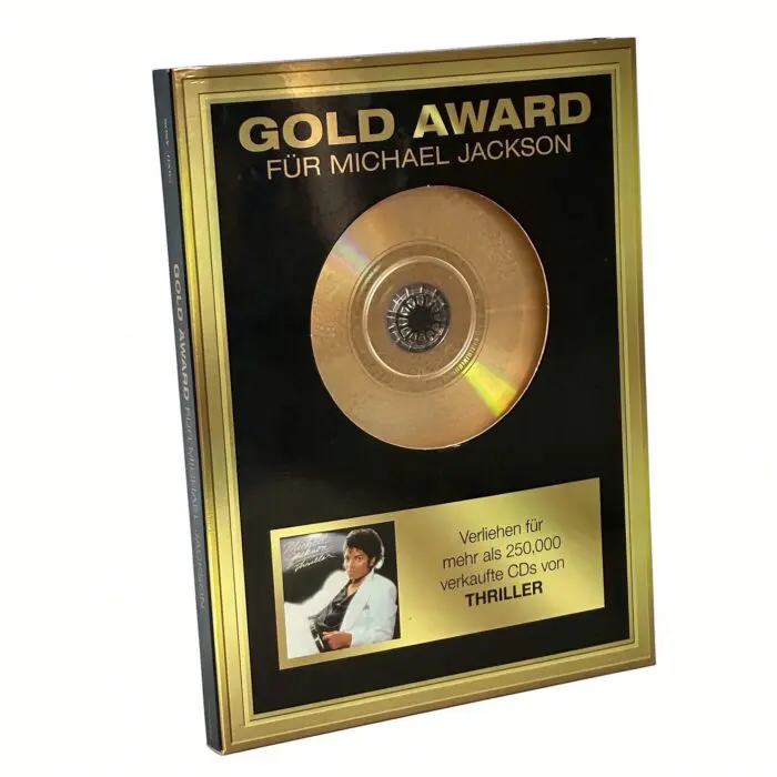 Michael Jackson Thriller Edition Gold CD Framed  Limited (Germany)