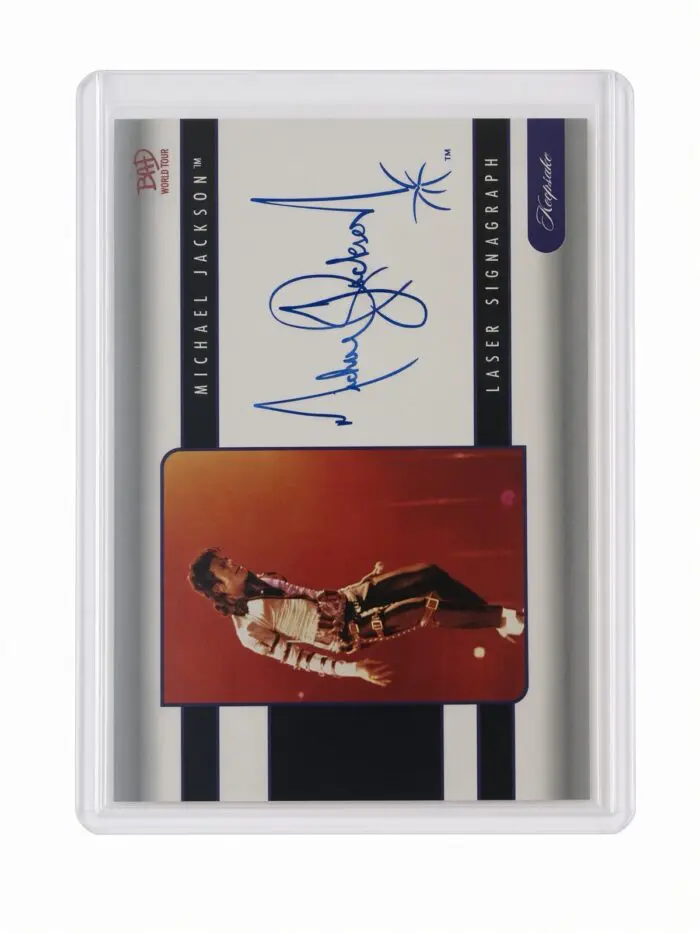 Michael Jackson BAD Tour Keepsake Trading Card #142 | Laser Signagraph | Foil