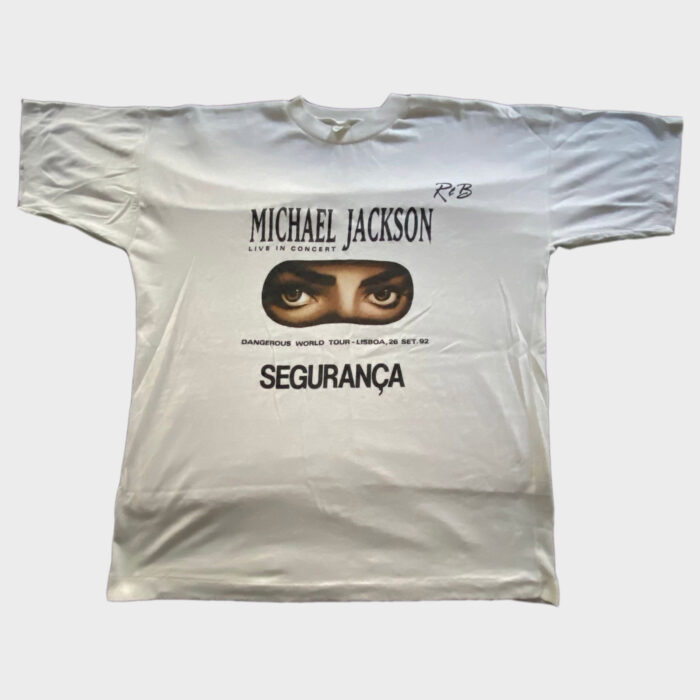 Dangerous World Tour T-Shirt Security Lisbon – Michael Jackson Market