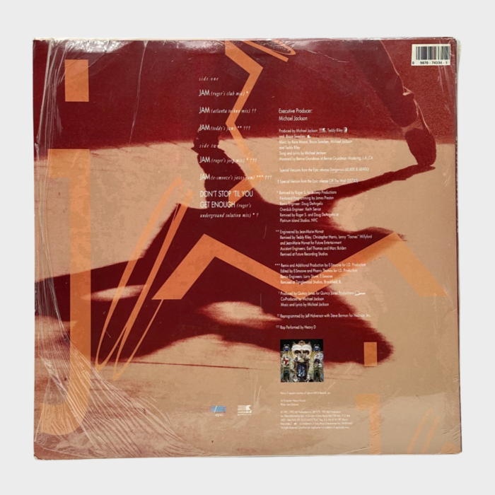 Michael Jackson Jam 12” Single (USA) - Image 2