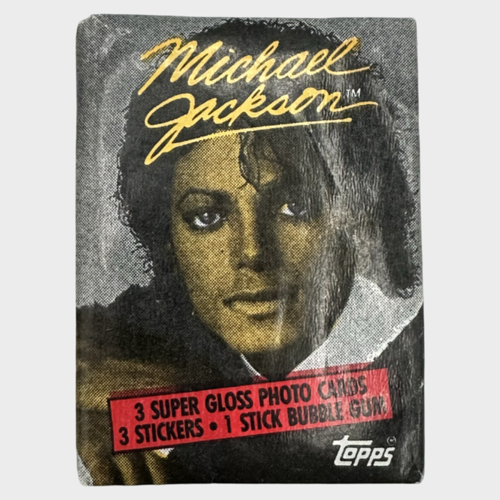 Michael Jackson 2 Sealed Packs of Thriller Topps Trading Cards (USA) - Image 2