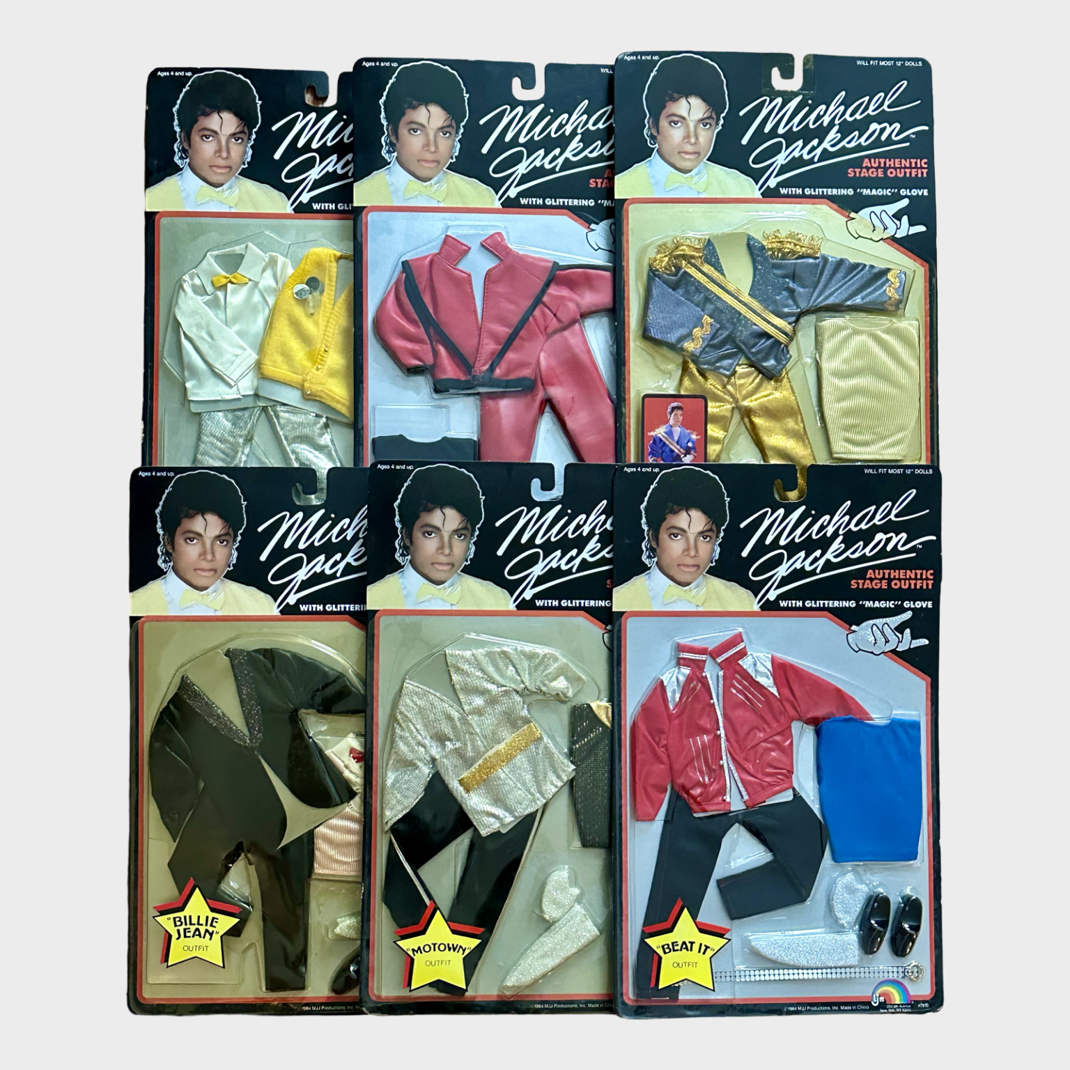 Michael Jackson Set Of 6 Thriller Doll Outfits Michael Jackson Market