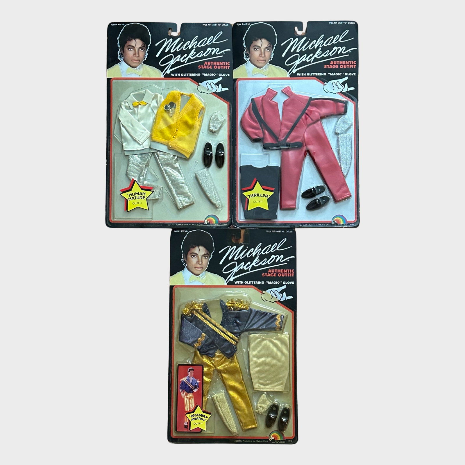 Michael Jackson Set Of 6 Thriller Doll Outfits Michael Jackson Market