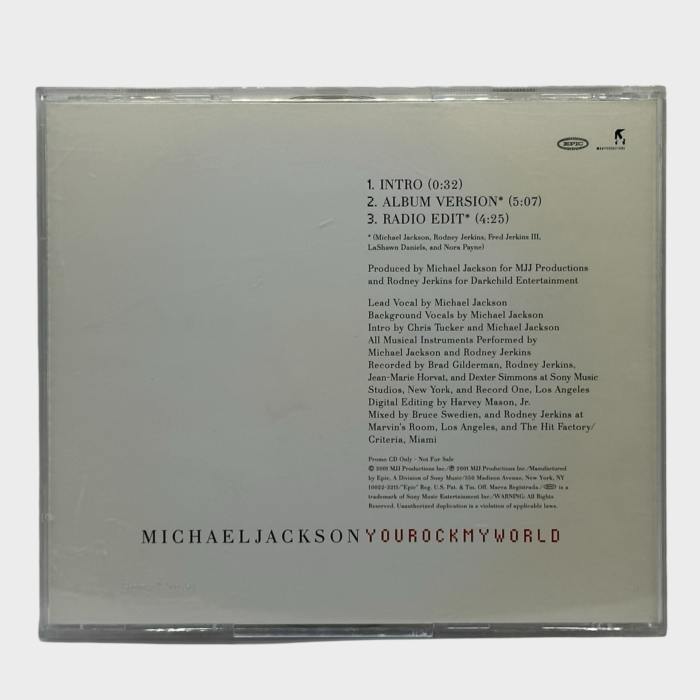 Michael Jackson ‘You Rock My World’ Promo CD Single (EURO) - Image 2