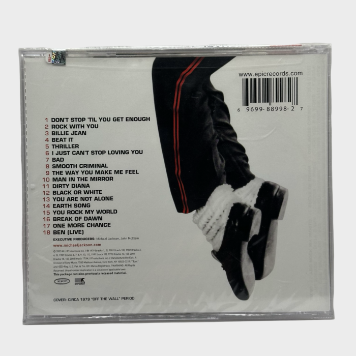 Michael Jackson 'Number Ones' Sealed CD (USA) - Image 2