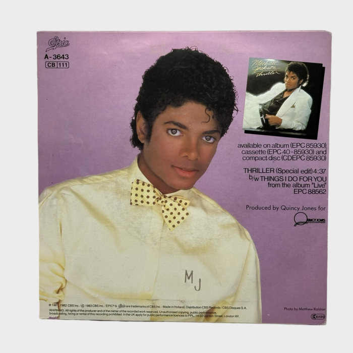 Michael Jackson 'Thriller' 45 Single (UK) - Image 2