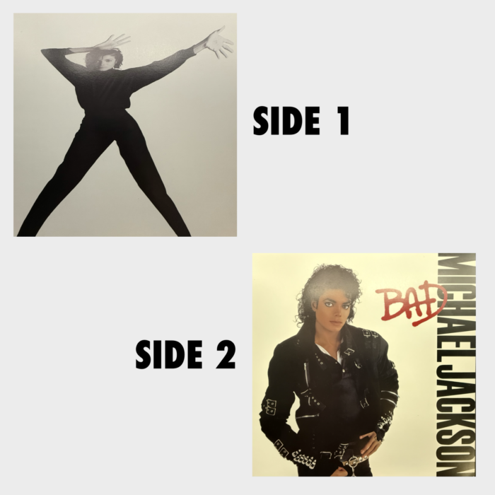 Michael Jackson BAD Double Sided Promo 12" Record Flat # 1