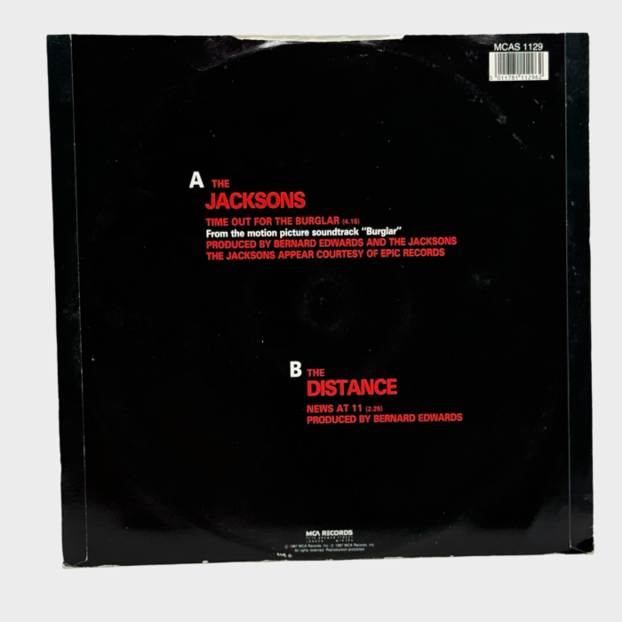 The Jacksons Time Out For The Burglar 12" Single (UK) - Image 2