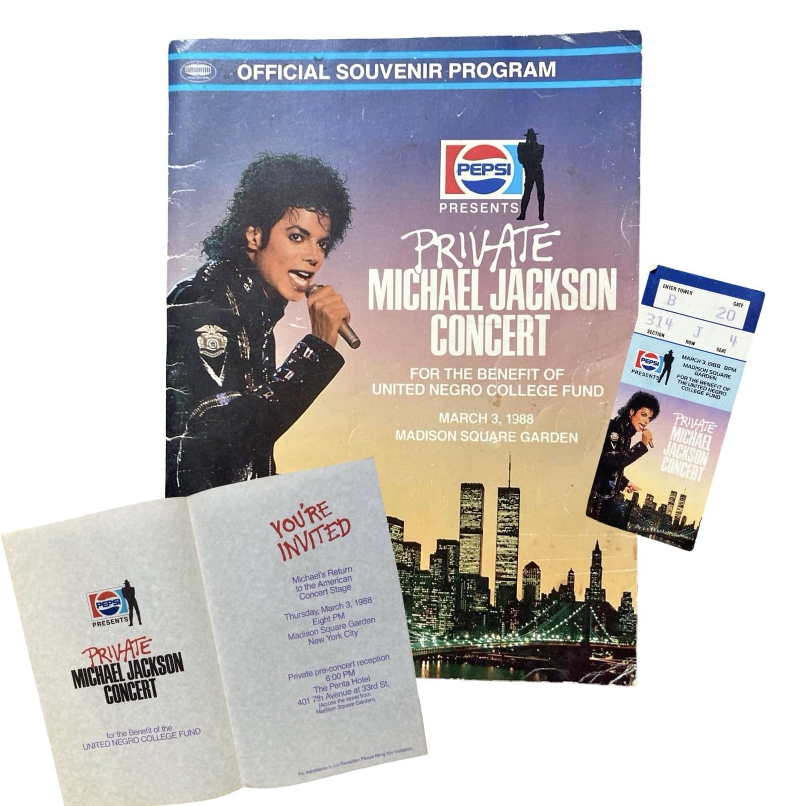 Michael Jackson UNCF Private BAD Tour Concert Set – Michael