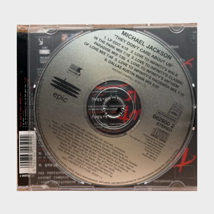 Michael Jackson 'They Don't Care About Us' CD Single (UK) - Image 2