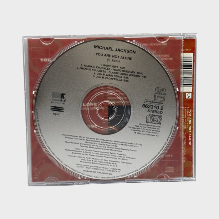 Michael Jackson ‘You Are Not Alone’ CD Single (UK) - Image 2