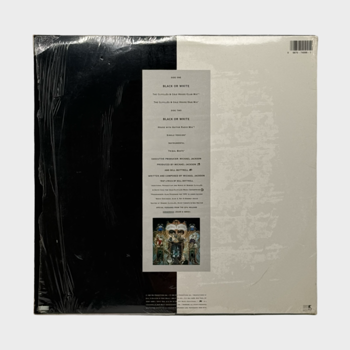 Michael Jackson Black Or White Special Edition 12" Single (USA) - Image 2