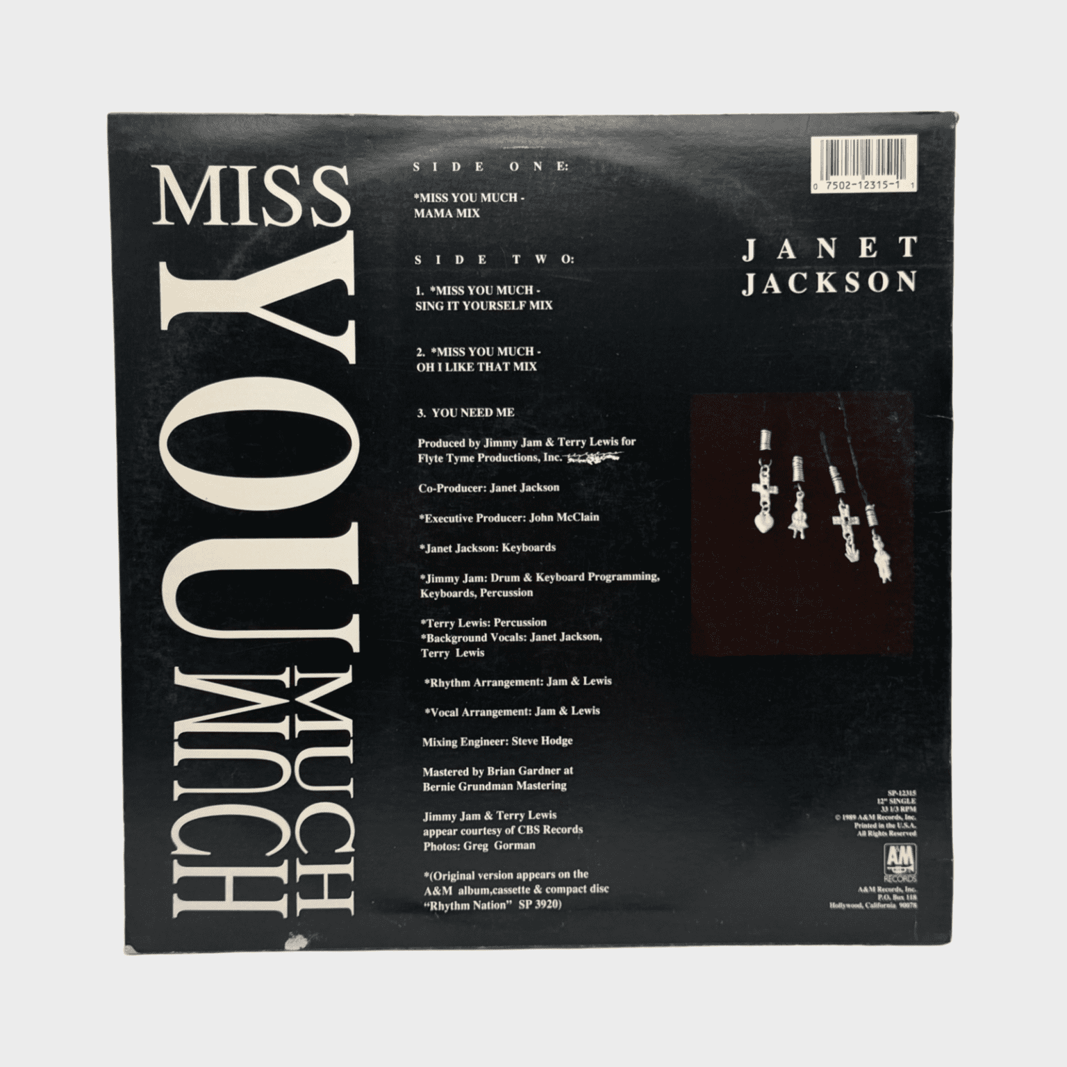 Janet Jackson Miss You Much 12″ Single (USA) – Michael Jackson Market