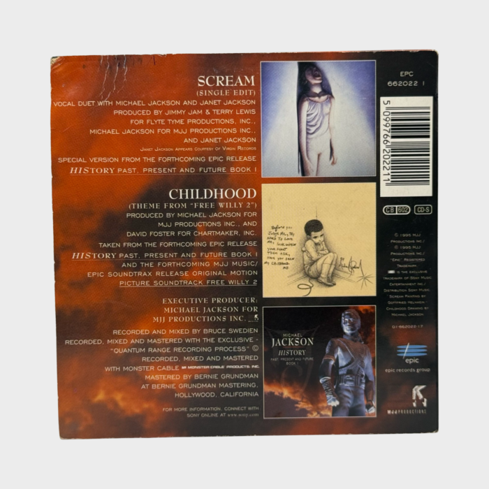 Michael Jackson ‘Scream’ Cardsleeve CD Single (EURO) - Image 3