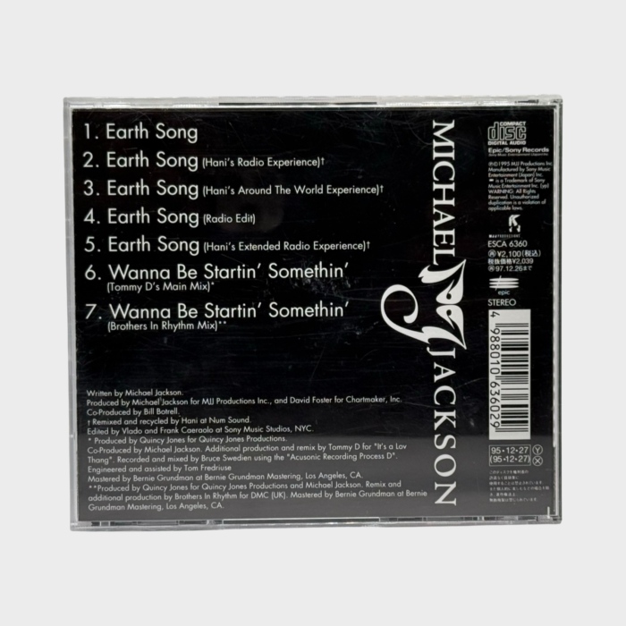 Michael Jackson ‘Earth Song’ CD Single (Japan) - Image 2