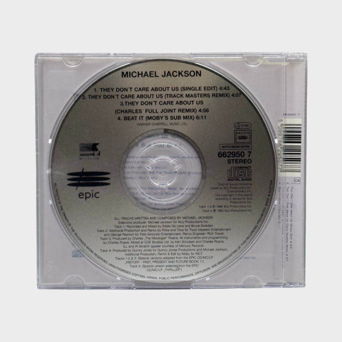 Michael Jackson 'They Don't Care About Us' CD Single (UK) - Image 2