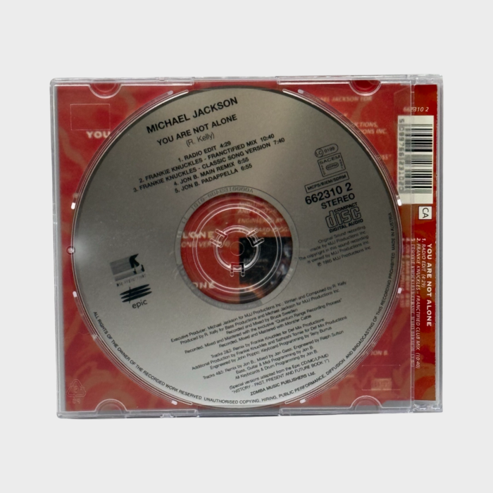 Michael Jackson ‘You Are Not Alone’ CD Single (EURO) - Image 2