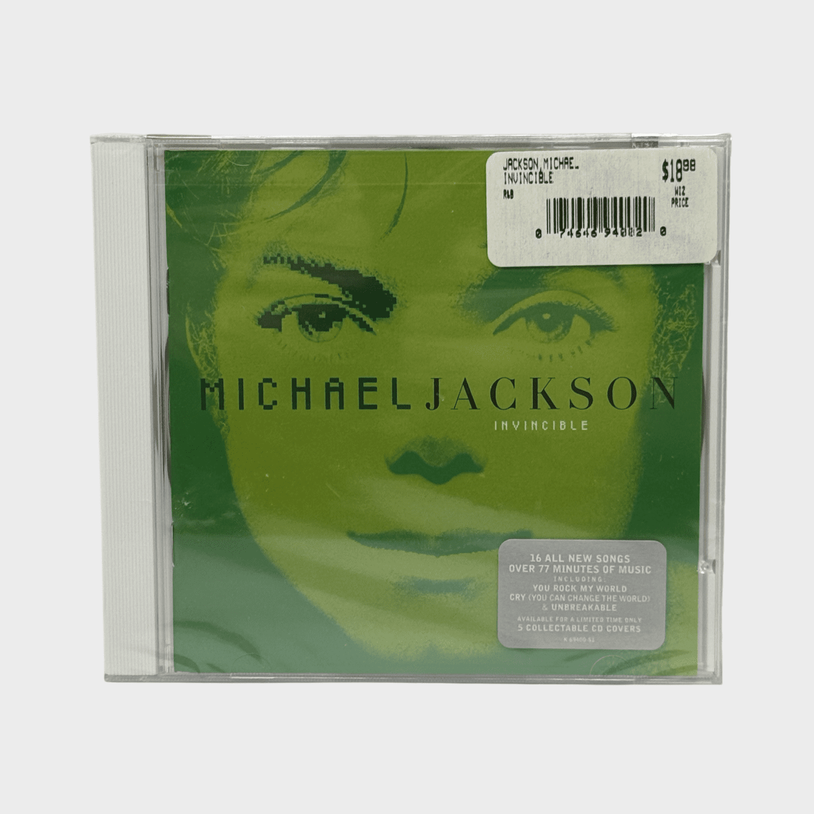 Michael Jackson 'Invincible' Sealed CD Green (USA) – Michael