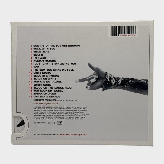 Michael Jackson 'Number Ones' CD (USA) - Image 2