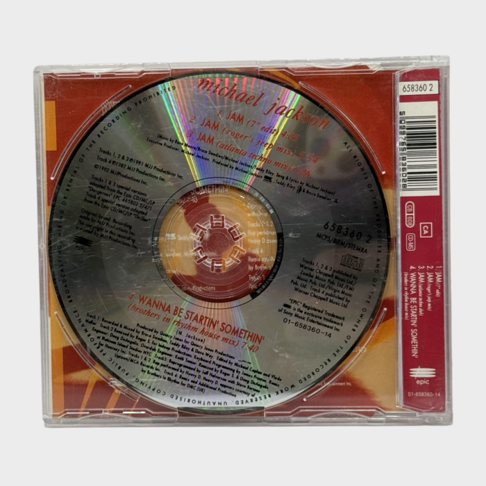 Michael Jackson 'Jam' CD Single (EURO) - Image 2