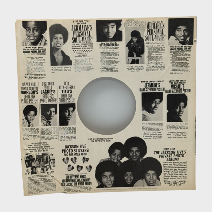 Jackson 5 ‘Lookin’ Through The Windows’ LP Record (USA) - Image 3