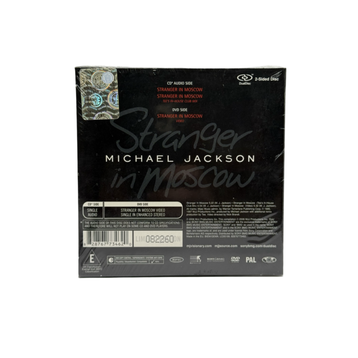 Michael Jackson ‘Stranger In Moscow’ Video Single DualDisc (EURO) - Image 2