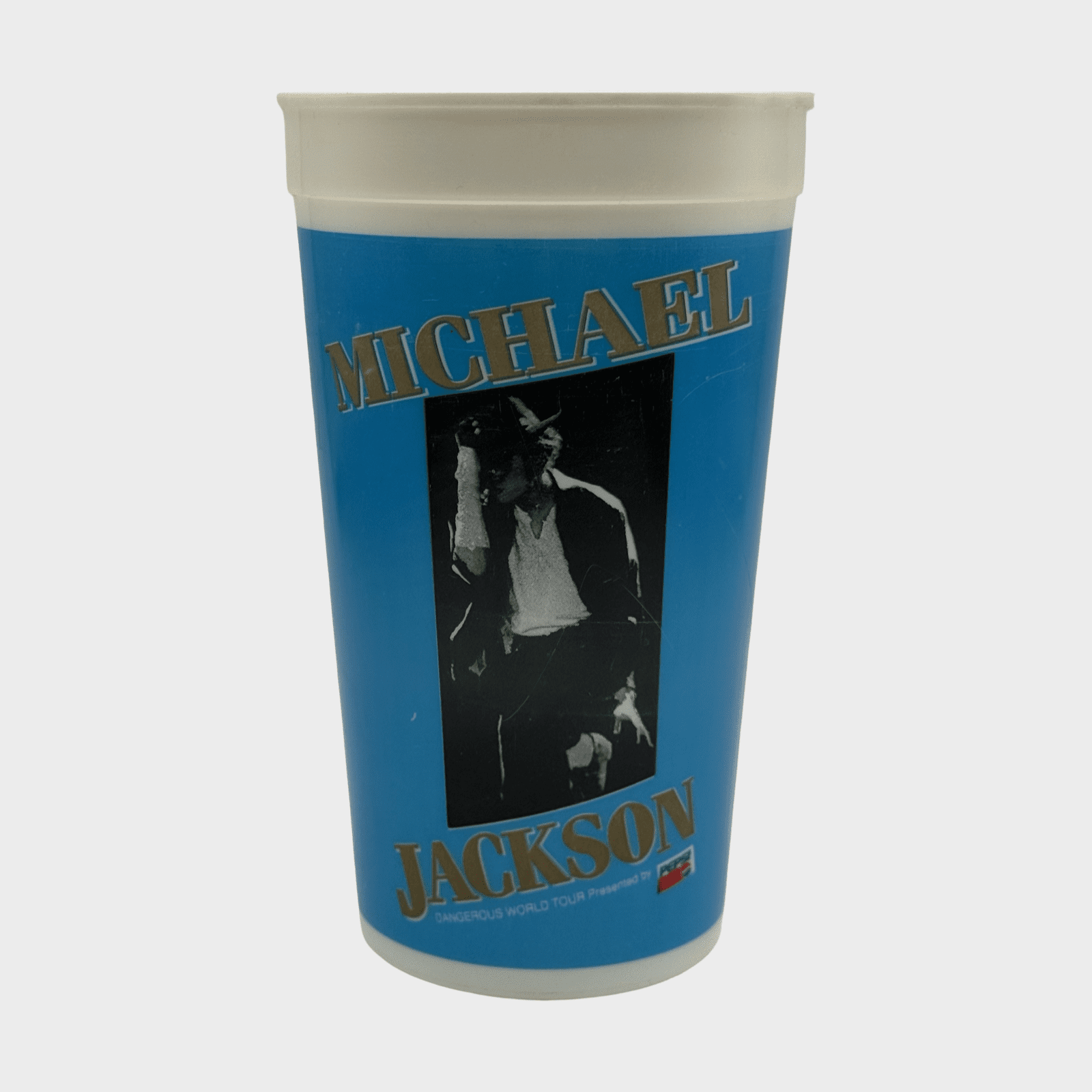 Michael Jackson Dangerous World Tour Blue Cup – Michael Jackson Market
