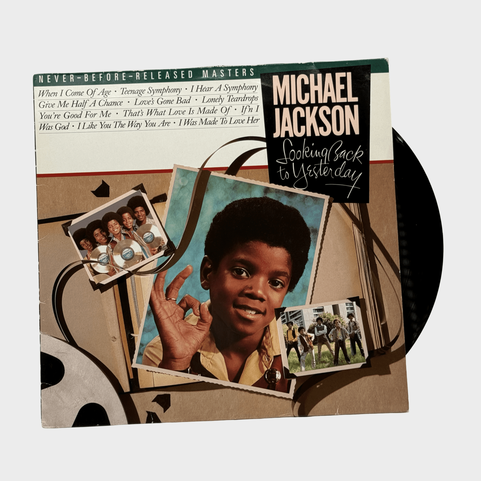 Michael Jackson 'Looking Back To Yesterday' LP Record (UK