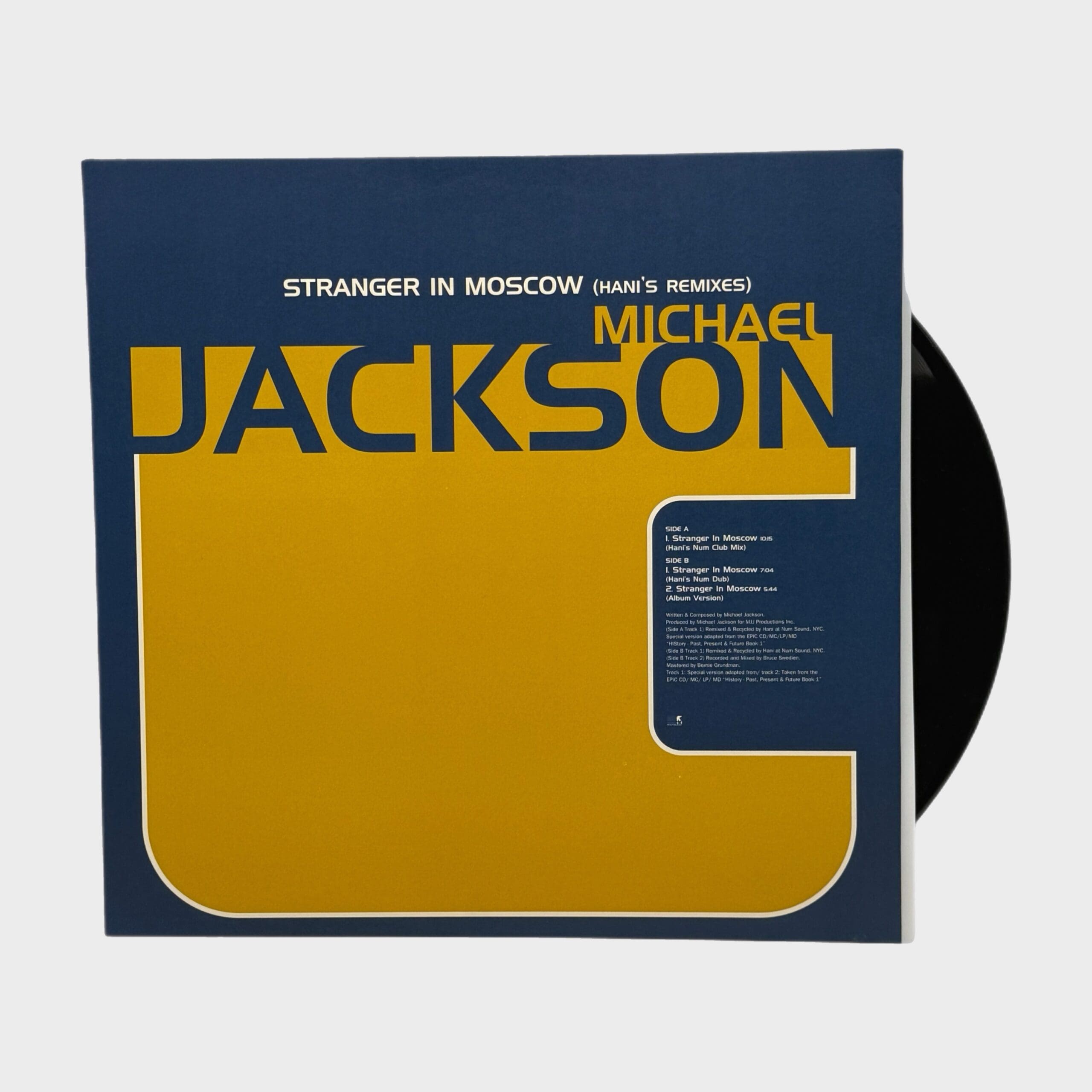 Michael Jackson 'Stranger In Moscow' Remixes 12” Single (UK