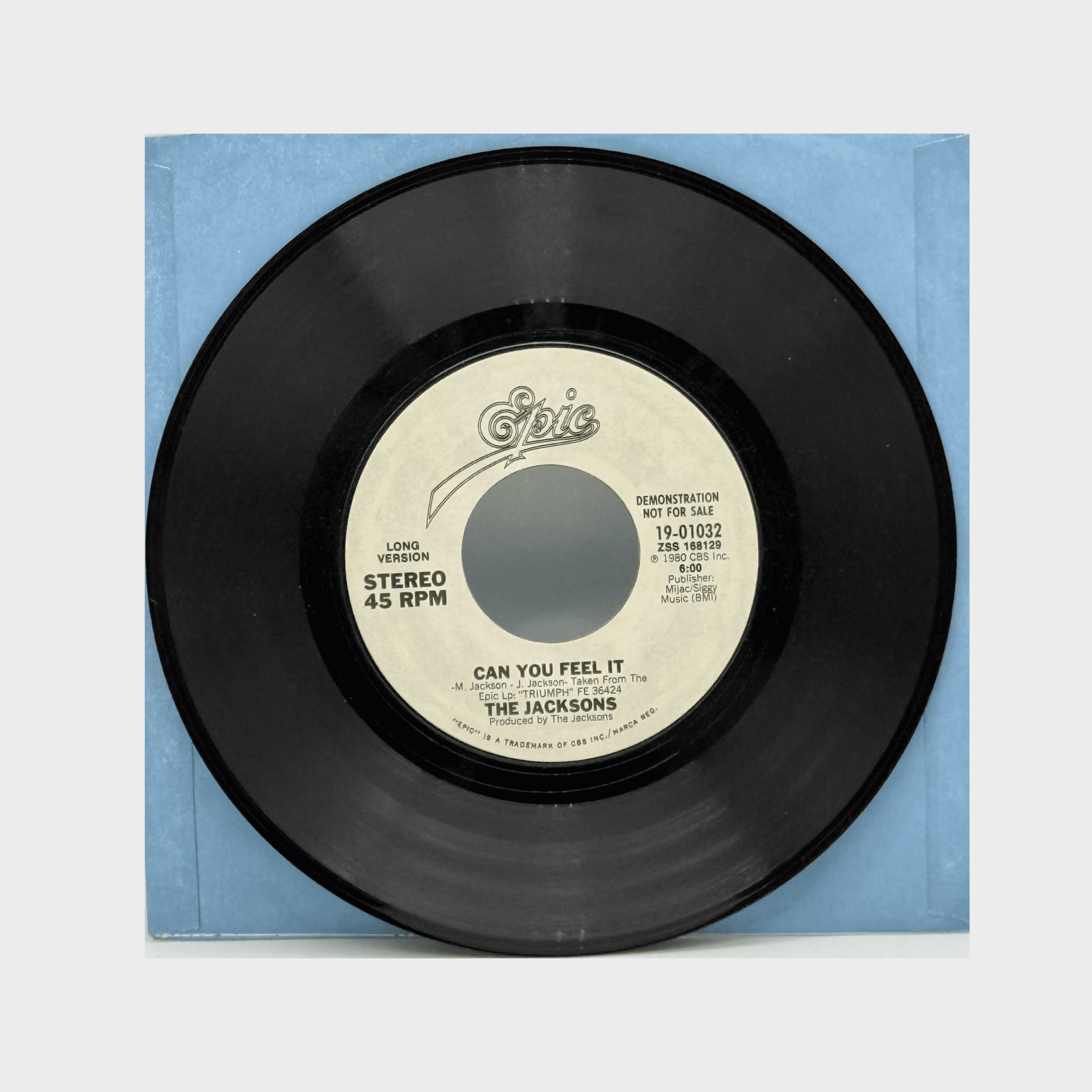 The Jacksons 'Can You Feel It' 45 7″ Promo Single (USA) – Michael