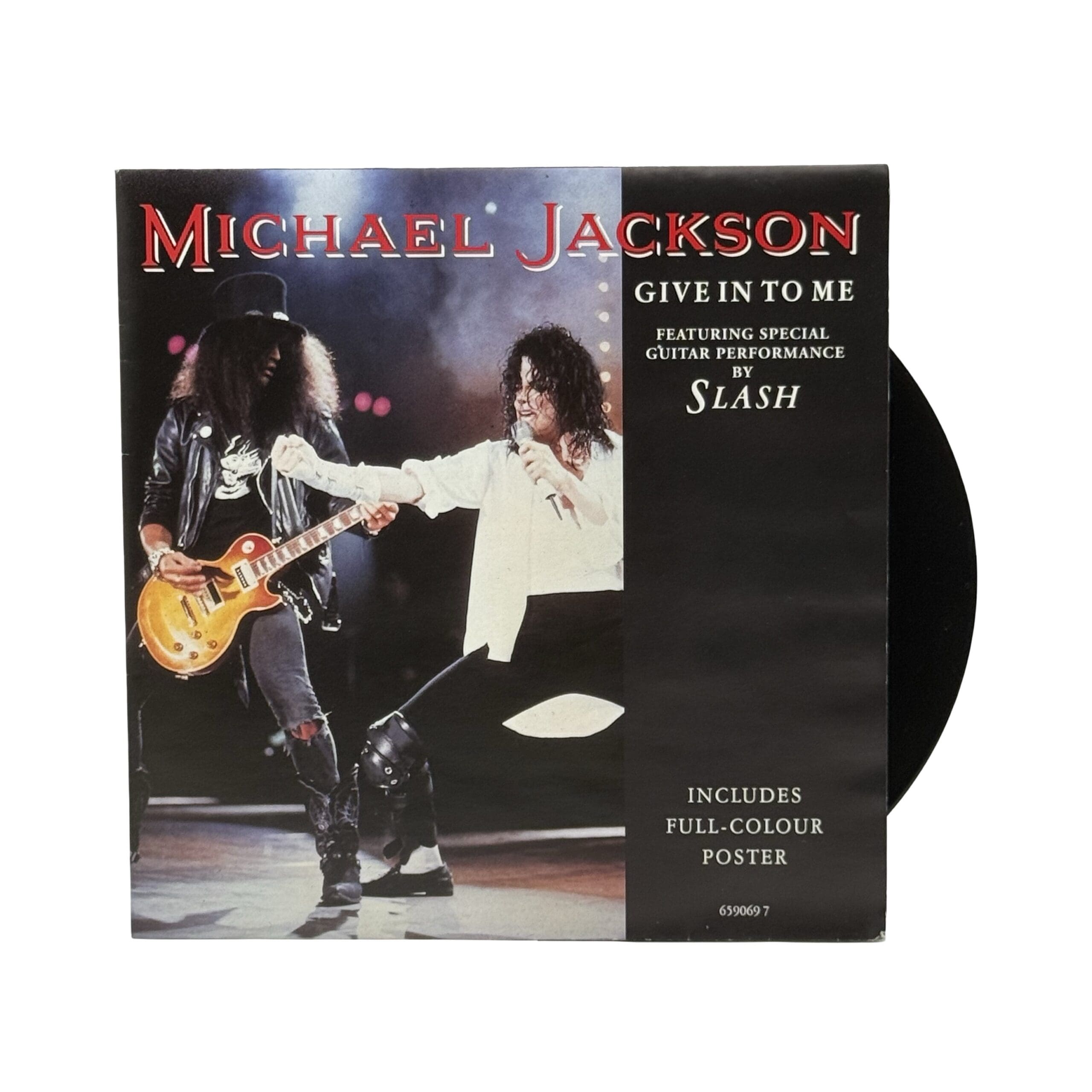 Michael Jackson 'Give In To Me' 7” 45 Single Poster (UK) – Michael
