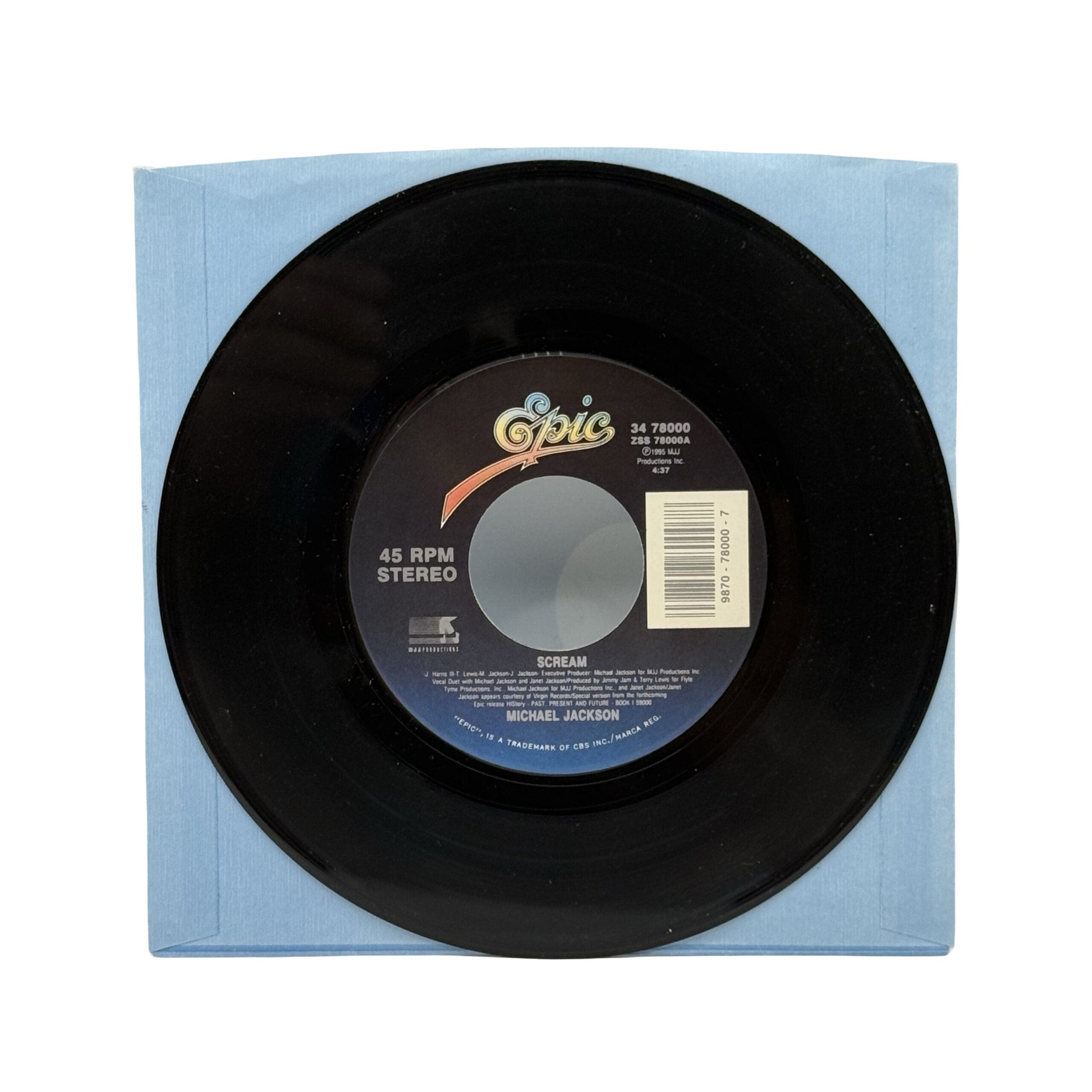 Michael Jackson 'Scream' 45 7″ Single (USA) – Michael