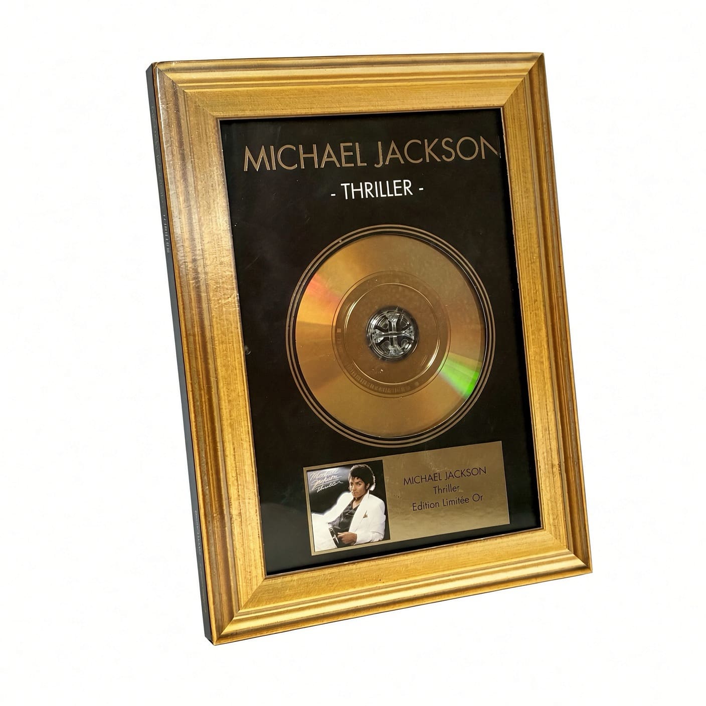 Michael Jackson Thriller Edition Gold CD Framed Limited (France