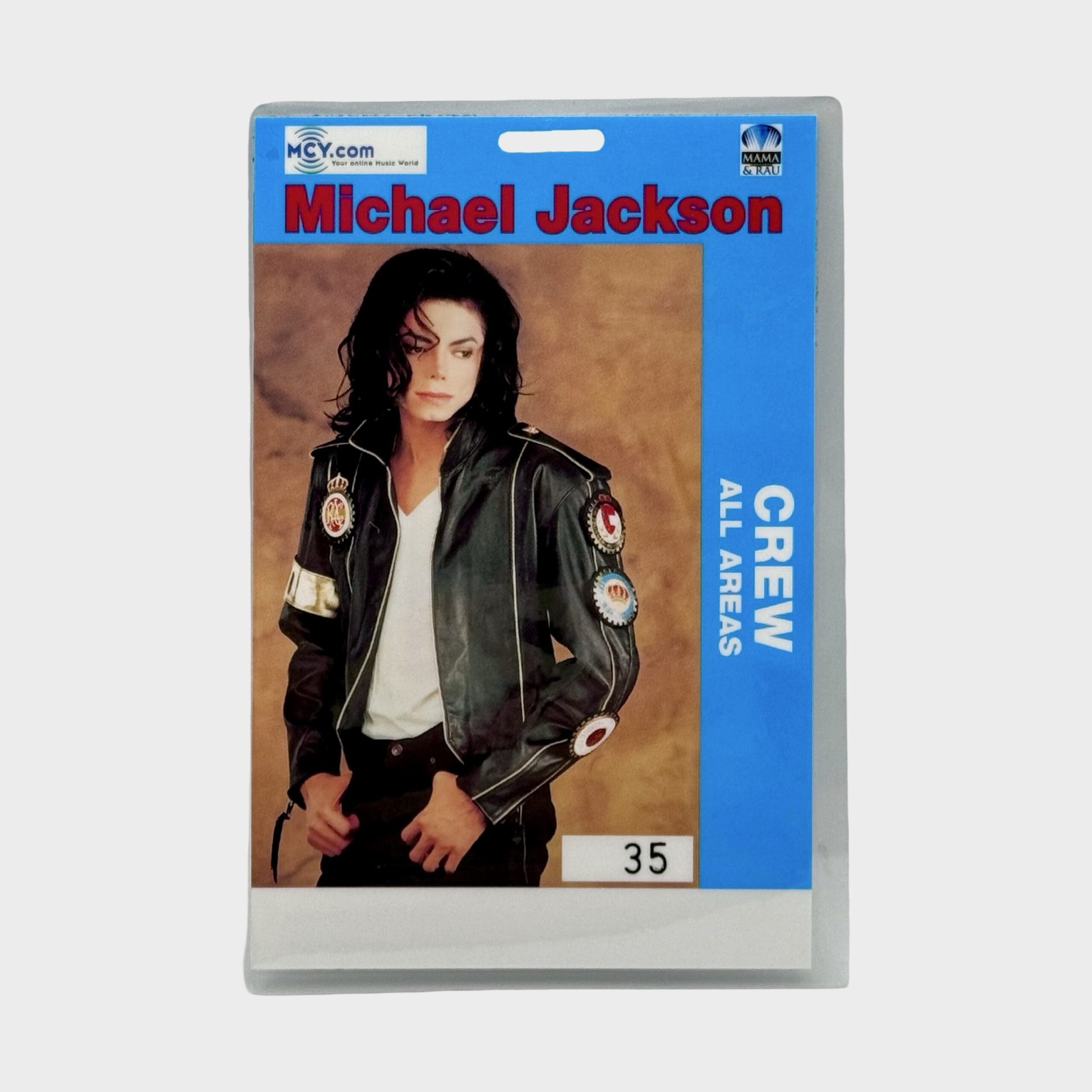 Michael Jackson & Friends Concert Crew All Areas Backstage Pass