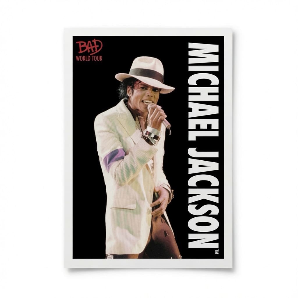 Michael Jackson BAD Tour Keepsake Trading Card #74 | Shortprint