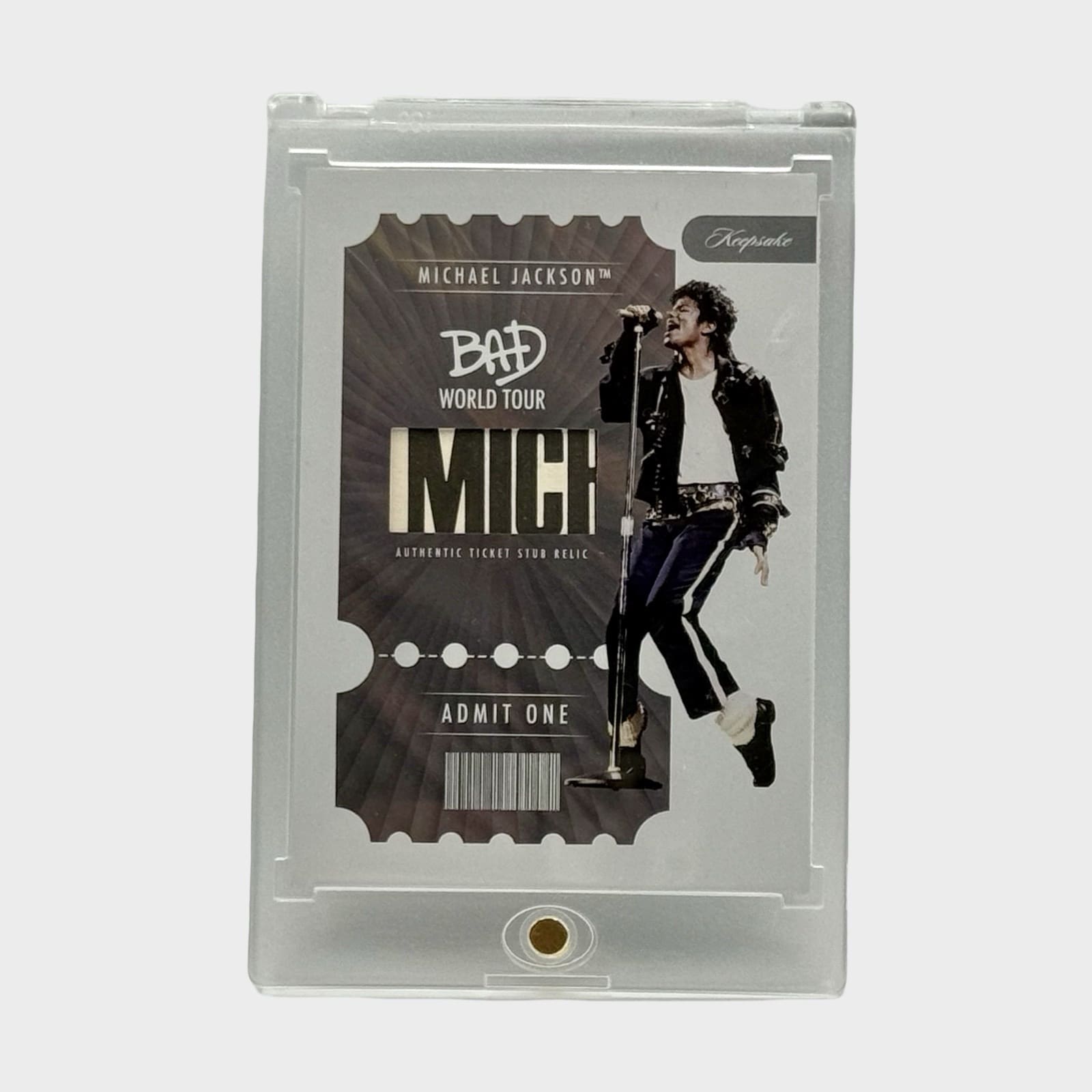 Michael Jackson BAD Tour Keepsake # 281 Platinum Relic Trading