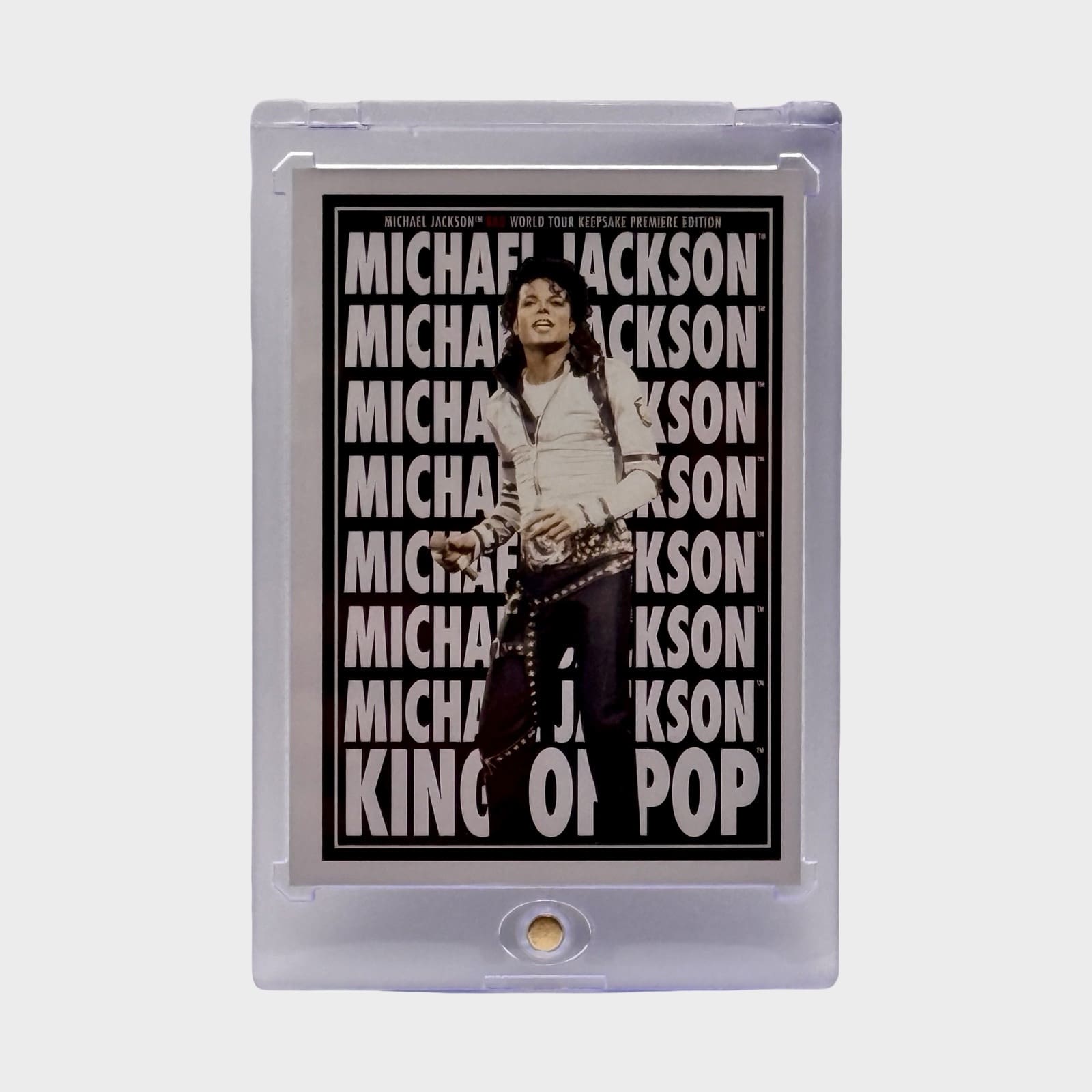 Michael Jackson BAD Tour Keepsake Trading Card # 183 Poster Base
