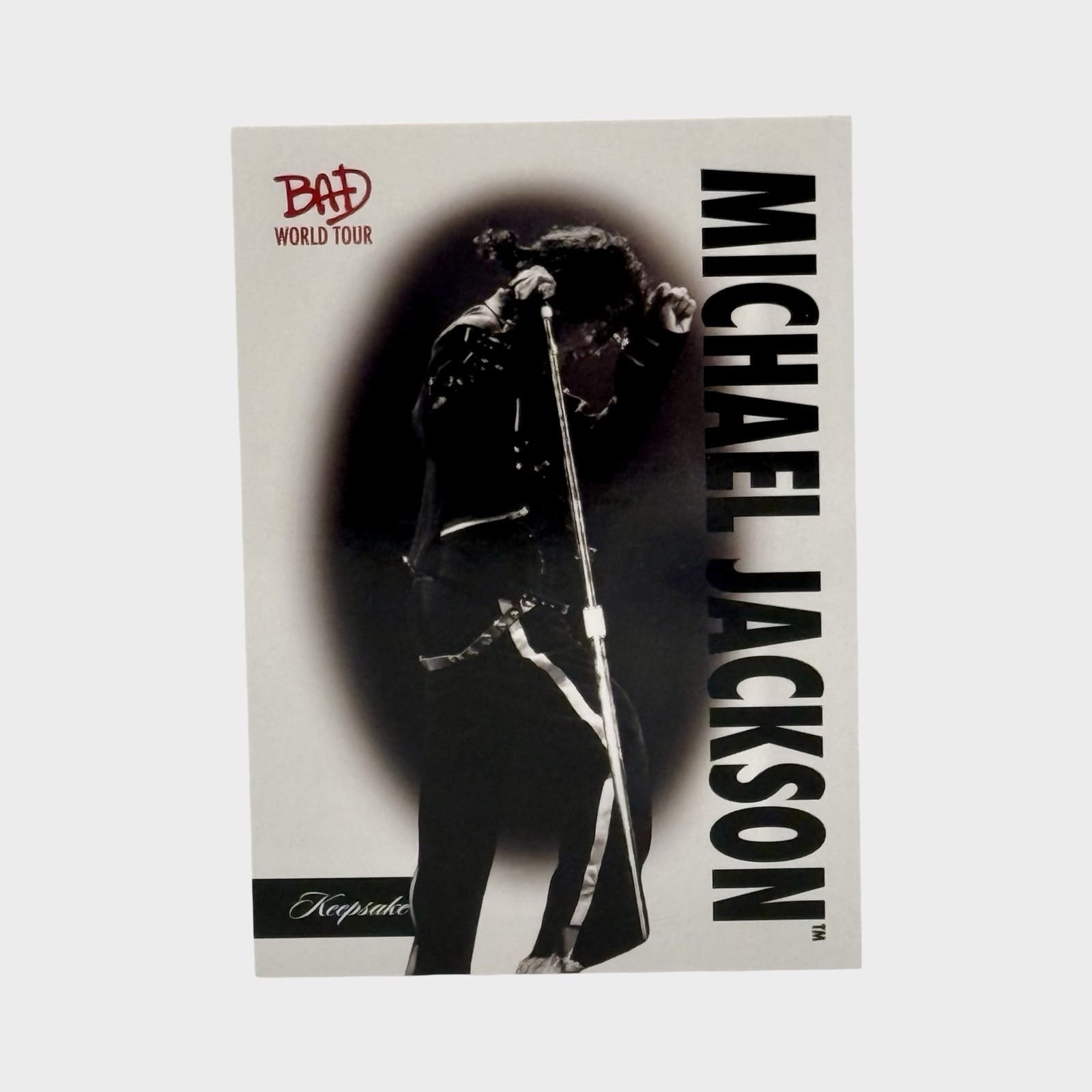 Michael Jackson BAD Now Presentingカード Michael Jackson BAD Tour